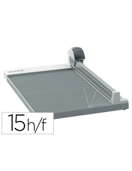 CIZALLA DE RODILLO LEITZ PRECISION OFFICE A4+ BASE MADERA PLASTIFICADA LONGITUD CORTE 381 MM CAPACIDAD DE