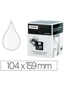 ETIQUETA ADHESIVA DYMO LABELWRITER PARA ENVIO 104X159 MM BLANCA PARA IMPRESORAS 4XL/5XL ROLLO DE 220 UNIDADES