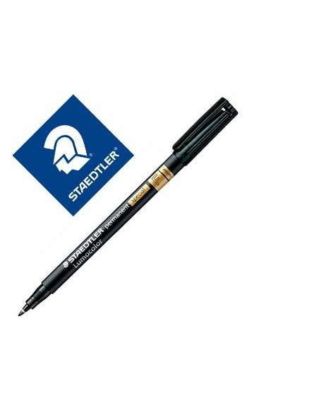 ROTULADOR STAEDTLER LUMOCOLOR RETROPROYECCION PUNTA DE FIBRA PERMANENTE SPECIAL 319-9 NEGRO PUNTA FINA