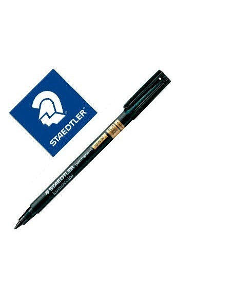 ROTULADOR STAEDTLER LUMOCOLOR RETROPROYECCION PUNTA DE FIBRA PERMANENTE SPECIAL 319-9 NEGRO PUNTA MEDIA