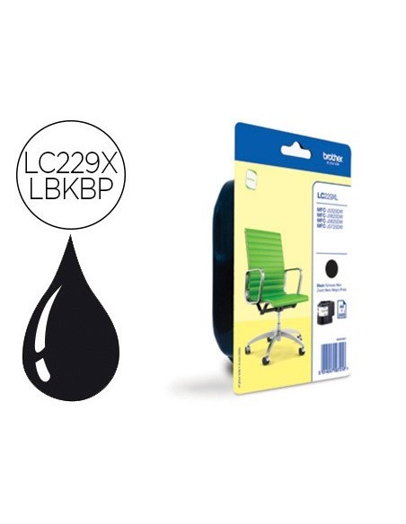INK-JET BROTHER LC229XLBK MFC-J5320DW / 5620DW / 5625DW / 5720 DW NEGRO 2400 PAG