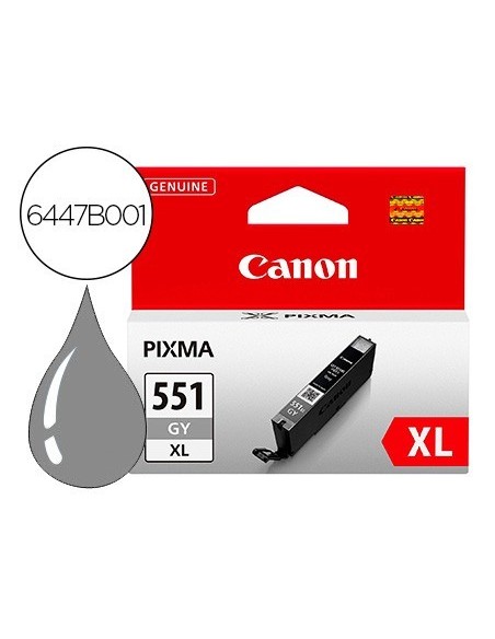 INK-JET CANON 551 XL PIXMA IP7250 / MG5450 / MG6350 GRIS