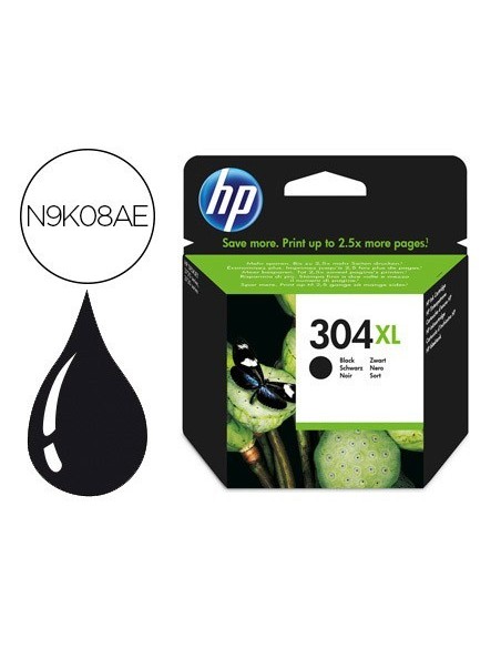 INK-JET HP 304XL DESKJET 3000 / 3720 / 3730 NEGRO 300 PAGINAS