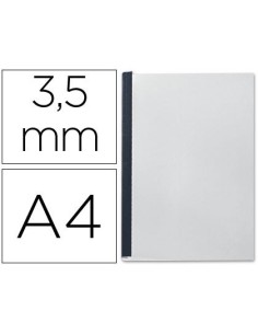 TAPA DE ENCUADERNACION CHANNEL FLEXIBLE 35541 NEGRA LOMO AA CAPACIDAD 10/35 HOJAS