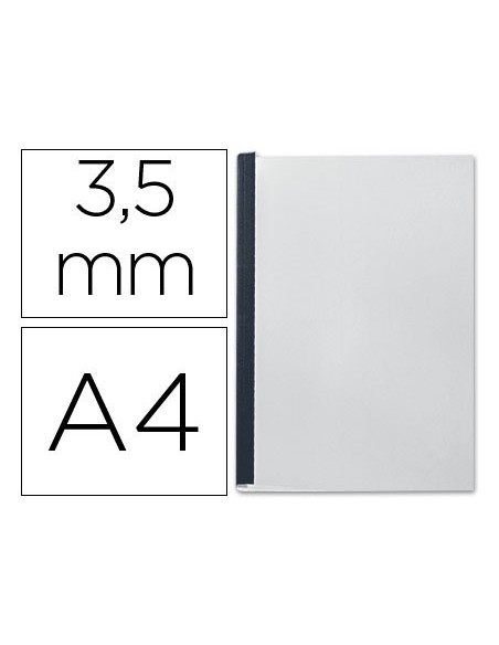 TAPA DE ENCUADERNACION CHANNEL FLEXIBLE 35541 NEGRA LOMO AA CAPACIDAD 10/35 HOJAS