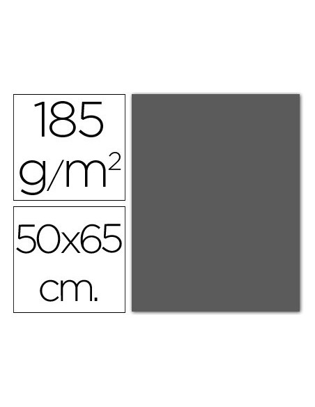 CARTULINA GUARRO GRIS PLOMO -50X65 CM -185 GR
