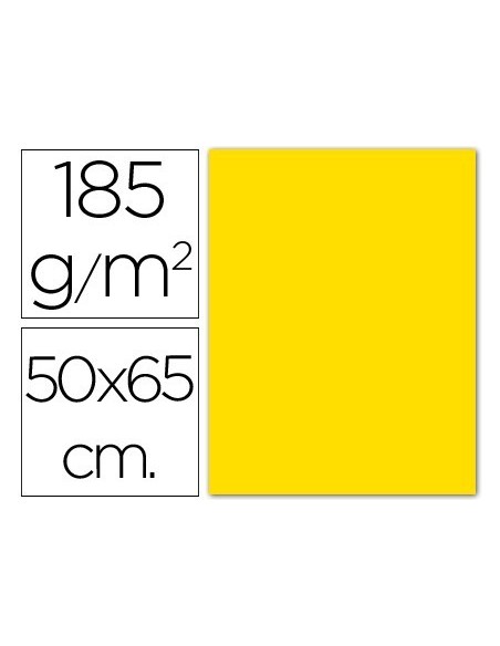 CARTULINA GUARRO GUALDA -50X65 CM -185 GR
