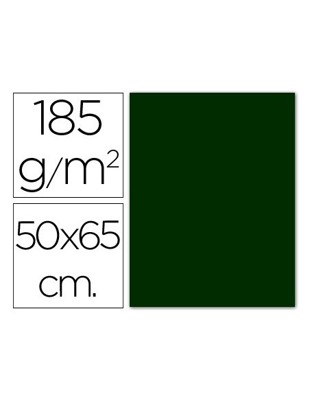 CARTULINA GUARRO VERDE AMAZONA -50X65 CM -185 GR