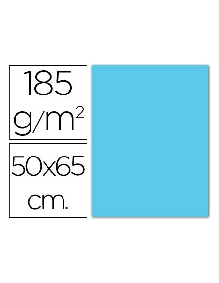 CARTULINA GUARRO AZUL CIELO -50X65 CM -185 GR