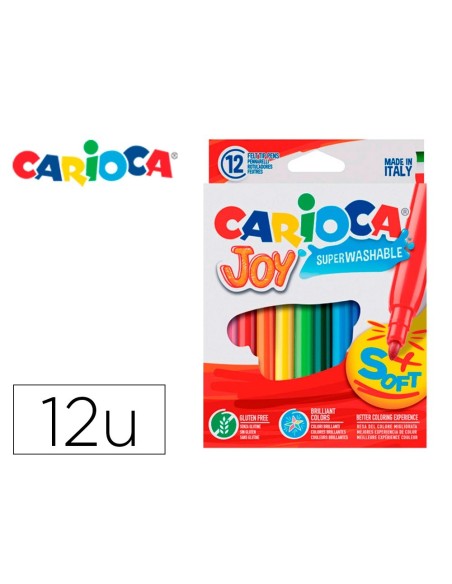 ROTULADOR CARIOCA JOY CAJA DE 12 COLORES