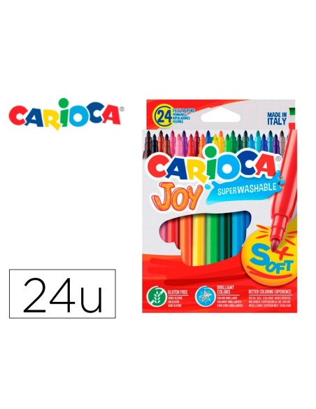 ROTULADOR CARIOCA JOY CAJA DE 24 COLORES