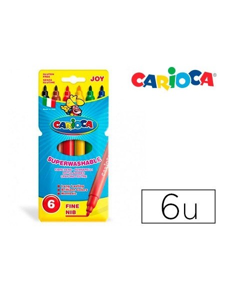 ROTULADOR CARIOCA JOY CAJA DE 6 COLORES