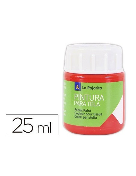 PINTURA PARA TELA LA PAJARITA ESCARLATA 25 ML