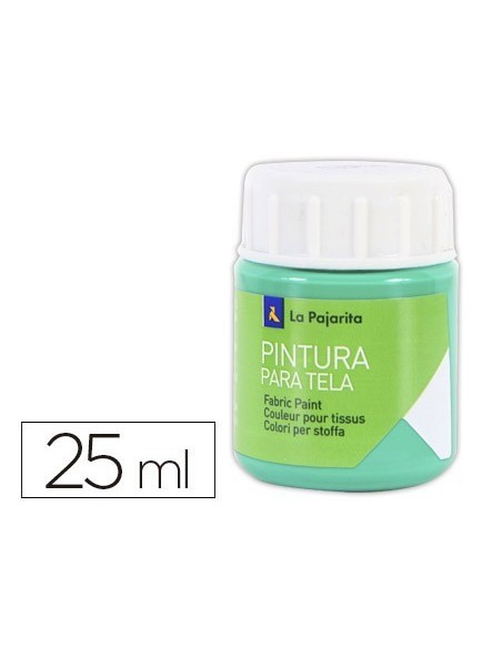 PINTURA PARA TELA LA PAJARITA VERDE ESMERALDA 25 ML