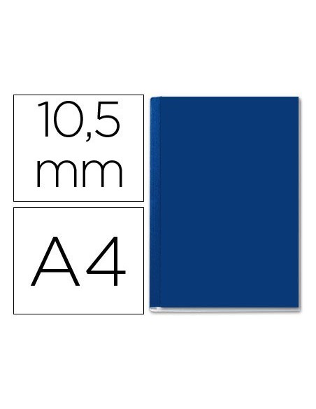 TAPA DE ENCUADERNACION CHANNEL RIGIDA 35572 AZUL LOMO B CAPACIDAD 71/105 HOJAS
