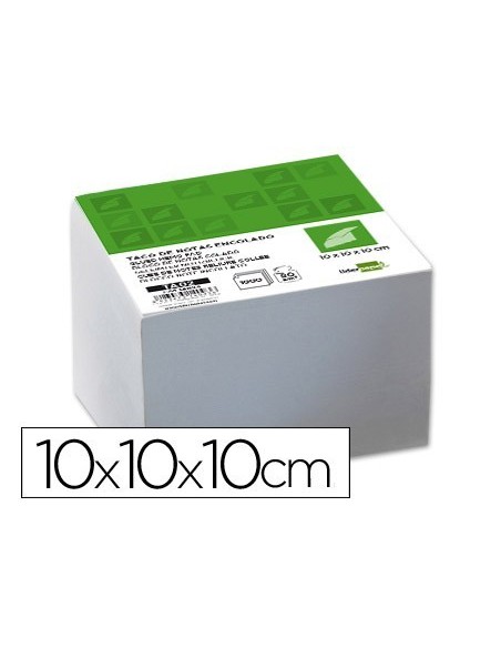 TACO PAPEL LIDERPAPEL ENCOLADO 100X100X100 MM BLANCO 80 GR