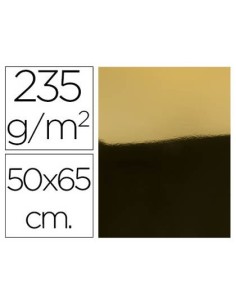CARTULINA LIDERPAPEL 50X65 CM 235G/M2 METALIZADA ORO