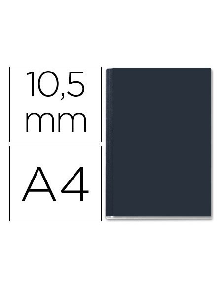 TAPA DE ENCUADERNACION CHANNEL RIGIDA 35570 NEGRA LOMO B CAPACIDAD 71/105 HOJAS