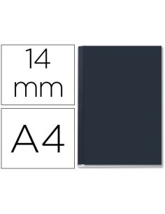 TAPA DE ENCUADERNACION CHANNEL RIGIDA 35575 NEGRA LOMO C CAPACIDAD 106/140 HOJAS