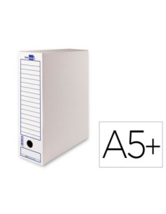CAJA ARCHIVO DEFINITIVO LIDERPAPEL ECOUSE CARTON 100% RECICLADO 103 CUARTO 278X213X105MM 325G/M2