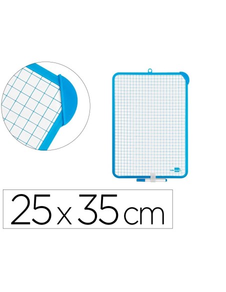 PIZARRA BLANCA LIDERPAPEL 25X35 CM CON ROTULADOR Y BORRADOR