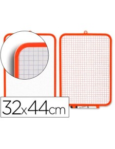 PIZARRA BLANCA LIDERPAPEL 32X44 CM CON ROTULADOR Y BORRADOR