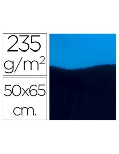 CARTULINA LIDERPAPEL 50X65 CM 235G/M2 METALIZADA AZUL