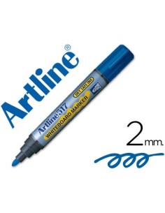 ROTULADOR ARTLINE PIZARRA EK-517 AZUL -PUNTA REDONDA 2 MM -TINTA DE BAJO OLOR