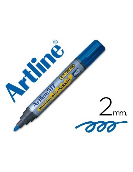 ROTULADOR ARTLINE PIZARRA EK-517 AZUL -PUNTA REDONDA 2 MM -TINTA DE BAJO OLOR