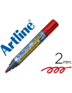 ROTULADOR ARTLINE PIZARRA EK-517 ROJO -PUNTA REDONDA 2 MM -TINTA DE BAJO OLOR
