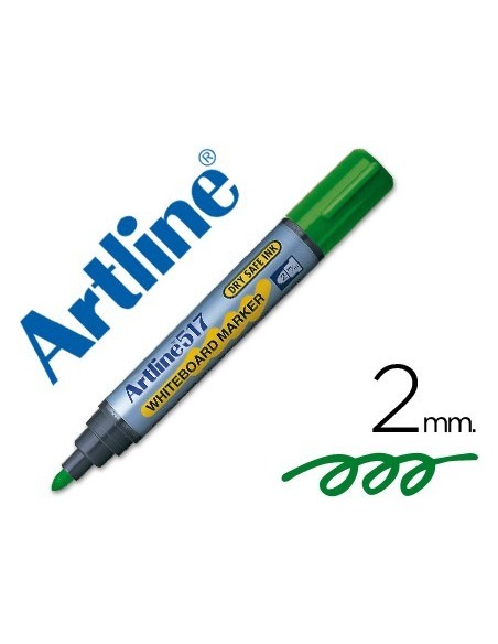 ROTULADOR ARTLINE PIZARRA EK-517 VERDE -PUNTA REDONDA 2 MM -TINTA DE BAJO OLOR