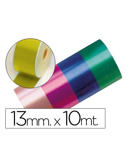 CINTA FANTASIA 10 MT X 13 MM ORO