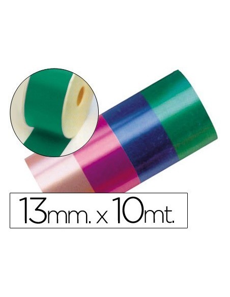 CINTA FANTASIA 10 MT X 13 MM VERDE