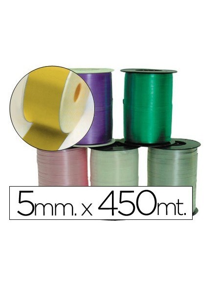 CINTA FANTASIA 500 MT X 5 MM ORO