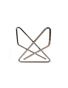 CLIPS PAJARITA Q-CONNECT NIQUELADOS CAJA DE 12 UNIDADES