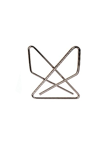 CLIPS PAJARITA Q-CONNECT NIQUELADOS CAJA DE 12 UNIDADES