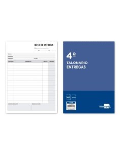 TALONARIO LIDERPAPEL ENTREGAS CUARTO ORIGINAL T126
