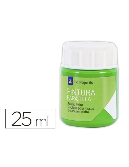 PINTURA PARA TELA LA PAJARITA VERDE PRIMAVERA 25 ML