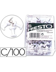 SEÑALIZADOR DE PLANOS PRESTO BLANCO CAJA DE 100 UNIDADES