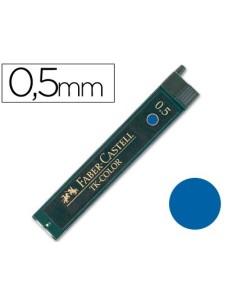 MINAS FABER DE COLORES 9085 0,5 MM AZUL ESTUCHE DE 12 MINAS