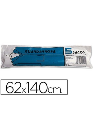 SACO GUARDARROPA GALGA 100 62X140 CM ROLLO DE 5 UNIDADES