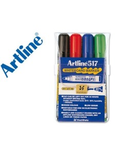 ROTULADOR ARTLINE PIZARRA EK-517 4 -PUNTA REDONDA 2 MM -BOLSA DE 4 ROTULADORES