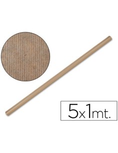 PAPEL KRAFT LIDERPAPEL MARRON ROLLO 5X1 MT