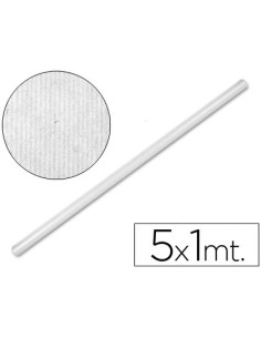 PAPEL KRAFT LIDERPAPEL BLANCO ROLLO 5X1 MT