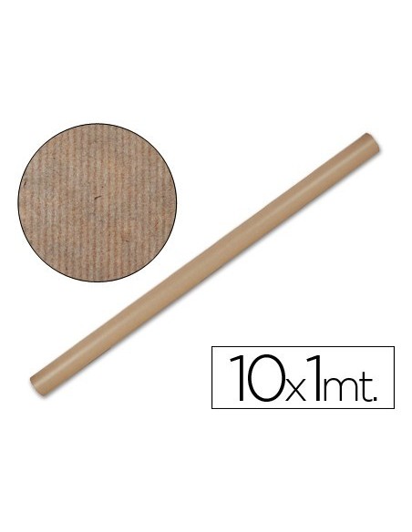 PAPEL KRAFT LIDERPAPEL MARRON ROLLO 10X1 MT