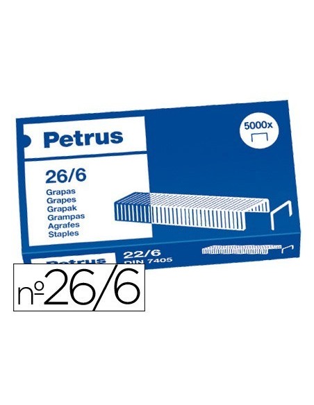 GRAPAS PETRUS N. 26/6 CAJA DE 5000 UNIDADES