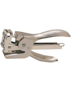 GRAPADORA EL CASCO DE TENAZA CAPACIDAD 30 HOJAS M-83 NIQUELADA