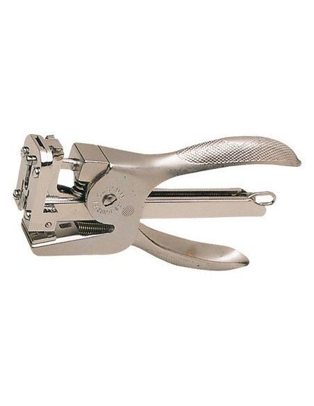 GRAPADORA EL CASCO DE TENAZA CAPACIDAD 30 HOJAS M-83 NIQUELADA