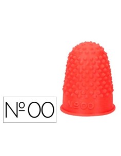 DEDILES Q-CONNECT GOMA N.00 18-20 MM DIAMETRO CAJA DE 12 UNIDADES COLOR ROJO