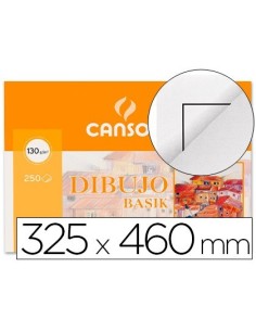 PAPEL DIBUJO BASIK 32.5X46 -130 GR -CON RECUADRO